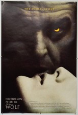 WOLF (1994) Original One Sheet Movie Poster - Jack Nicholson, Michelle Pfeiffer