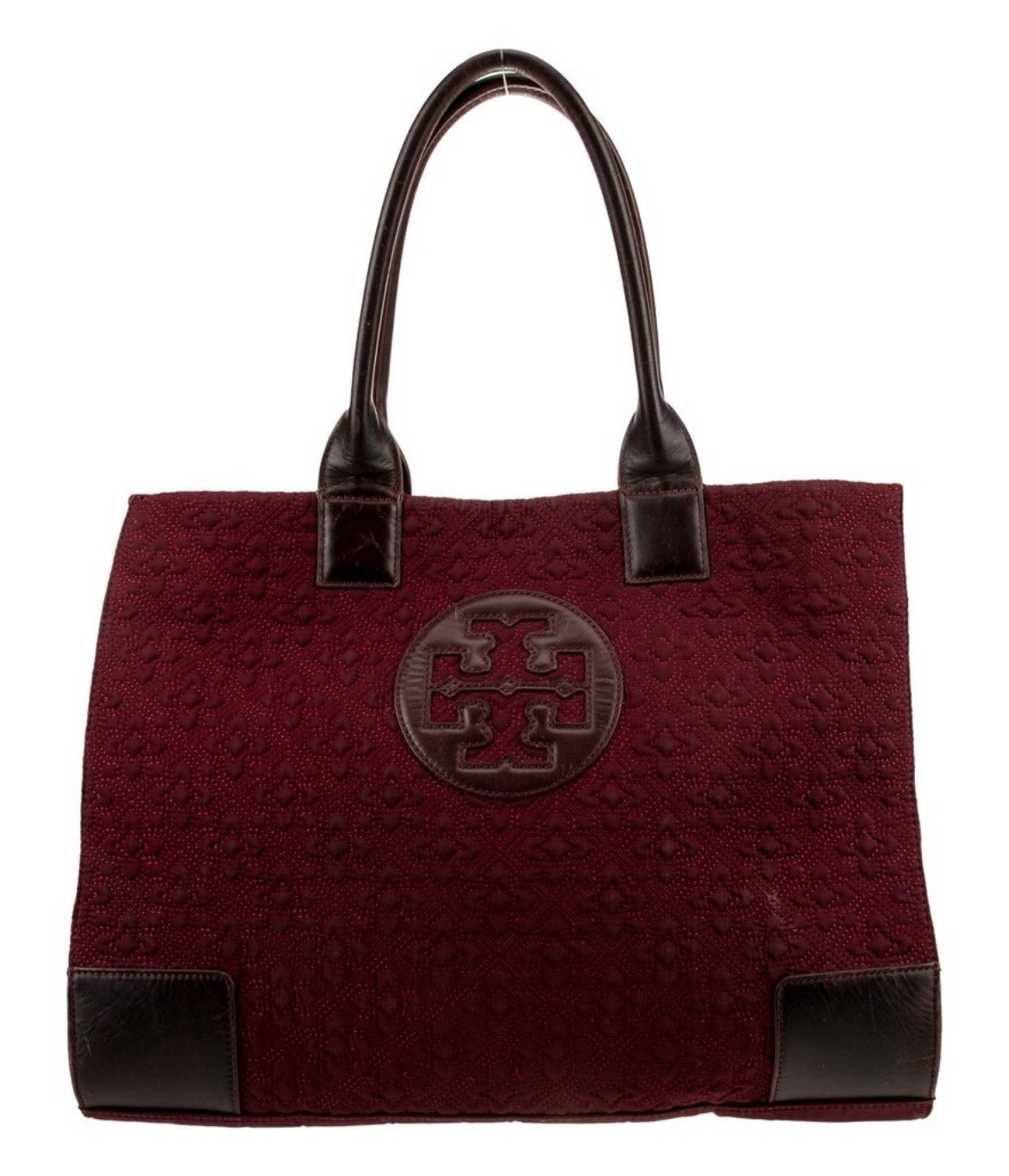 Tory Burch Authentic Solid Burgundy Wine Red Tote… - image 1