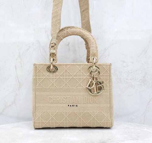 Dior Lady Medium Cannage Embroidery Beige M0565OREY 146989508