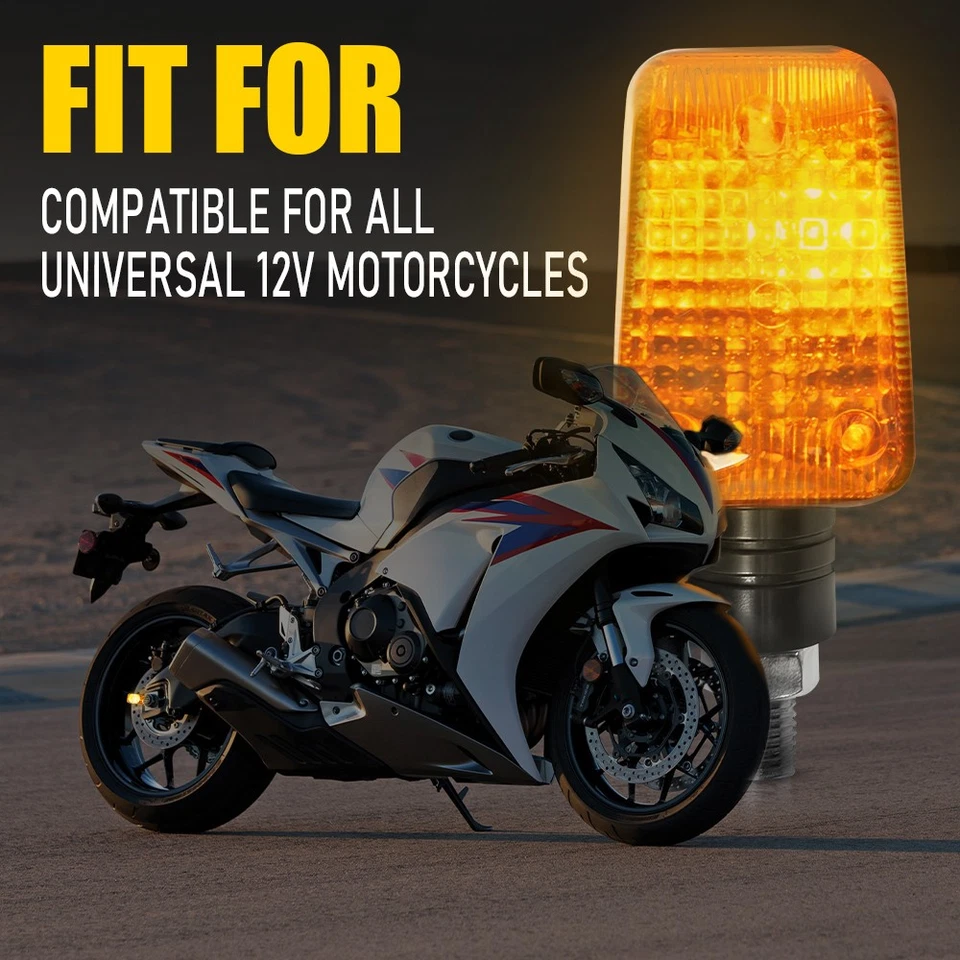 4X For Honda XL600R XL350R XL250R Front Rear Turn Signal Indicator Blinker Light - Image 2 of 4