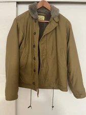 Buzz Rickson's N-1 Deck Jacket Men's Beige Vintage Style #EL ACA