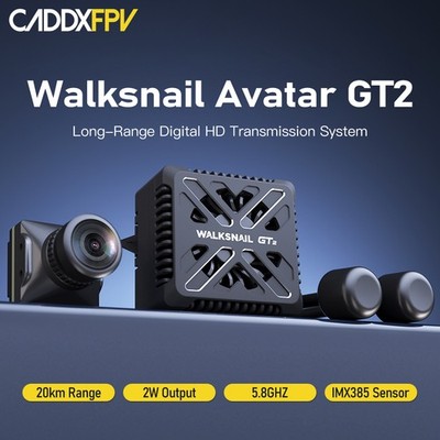CADDXFPV Walksnail Avatar GT2 Video Transmitter 20km  HD Digital VTX For RC
