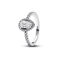 Pandora 192835C01 Ring Damen Funkelnder Birnen-Kranz Zirkonia Silber Gr. 52