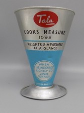 Vintage Tala Cooks Measure Weights & Measures At a Glance #1598 Aluminum England