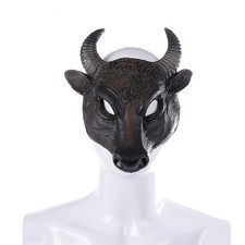 Buffalo Mask 3D Realistic Bull Head Mask Adult Animal Mask Face Shield Half Face