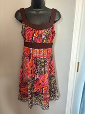 Vintage B Darlin Colorful Paisley Mini Dress size 5/6
