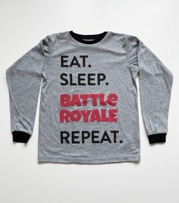 Langarm Eat. Sleep. Battle Royal Repeat. Kinder Fällt Aus wie Größe 158/164