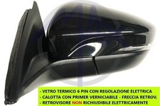 SPECCHIO SPECCHIETTO RETROVISORE ELETTRICO SINISTRO PER FORD FOCUS 2018 IN POI