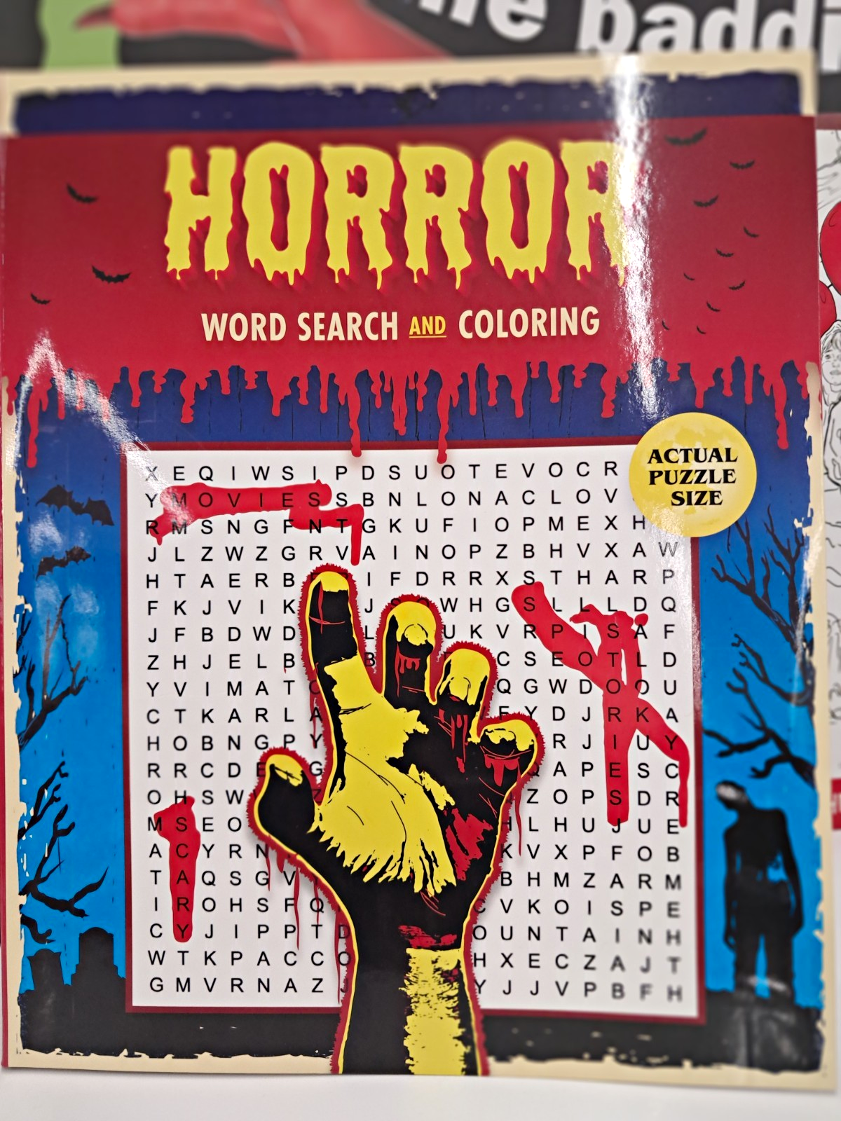Thunder Bay Press Horror Word Search & Coloring Activity Book Paperback Adult