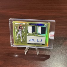 2022-23 Panini Obsidian Rookie Jersey Ink Andrew Nembhard Electric Etch Yellow