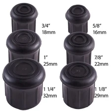 Heavy Rubber Cane Tips Walking Stick Hiking Staff Chair Leg Tip Wholesale I.D