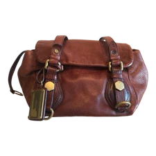 MARC JACOBS Y2K Leather Bag Dark Brown 23cm x 20cm x 12cm Used