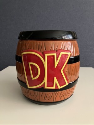 Paladone Nintendo Donkey Kong DK Barrel Ceramic Cookie Jar 2019 Gamer Decor 8in