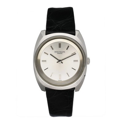 Patek Philippe Calatrava 3579 Silver Dial Steel Mens Watch