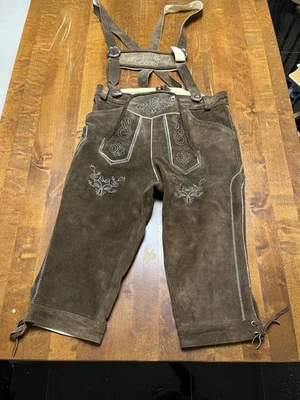 Neu! Lederhose - Hochwertig / Ungetragen - Gr. 48 / M - Gaudi Leathers - Bild 1 von 4