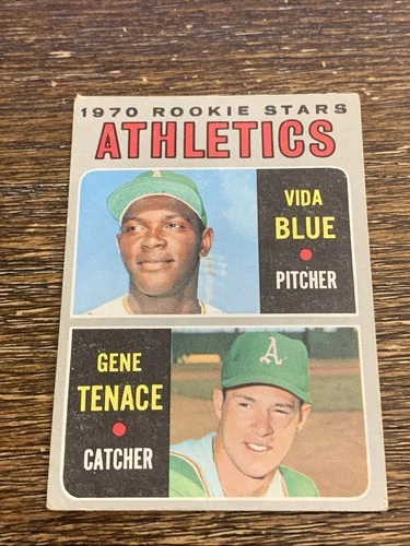 1970 TOPPS VIDA BLUE GENE TENACE #21 RC ROOKIE ATHLETICS VG-EX OR BETTER