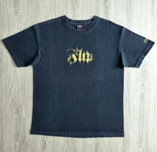 Vintage FLIP Skateboard Shirt L Skate Black Gold Baker Birdhouse Hook-Ups Script