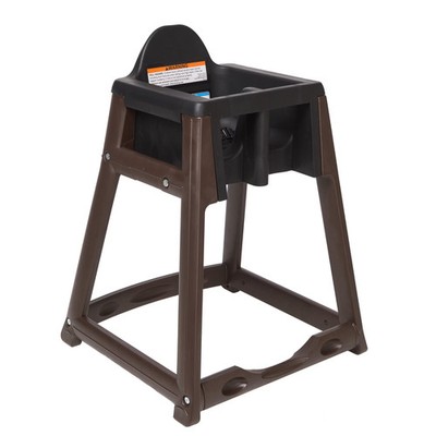Koala Kare KB966-02 Kidsitter Black High Chair with Brown Legs
