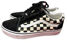 Vans Old Skool Checkerboard Black White Size 6 Men / 7.5 Women Unisex Shoes