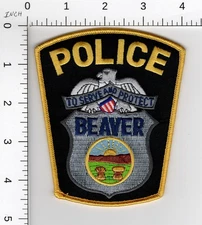 BEAVER 🦫 OHIO ^^^ COLLECTIBLE POLICE EMBROIDERED PATCH