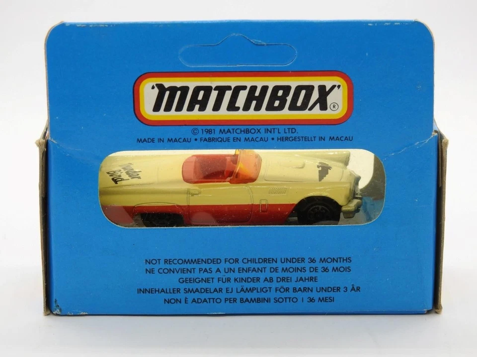 Matchbox Macau 1983 Mb42 57 T-Bird Mint In Nm Unopened Unhung M Tipo Scatola Blu - Immagine 3 di 4