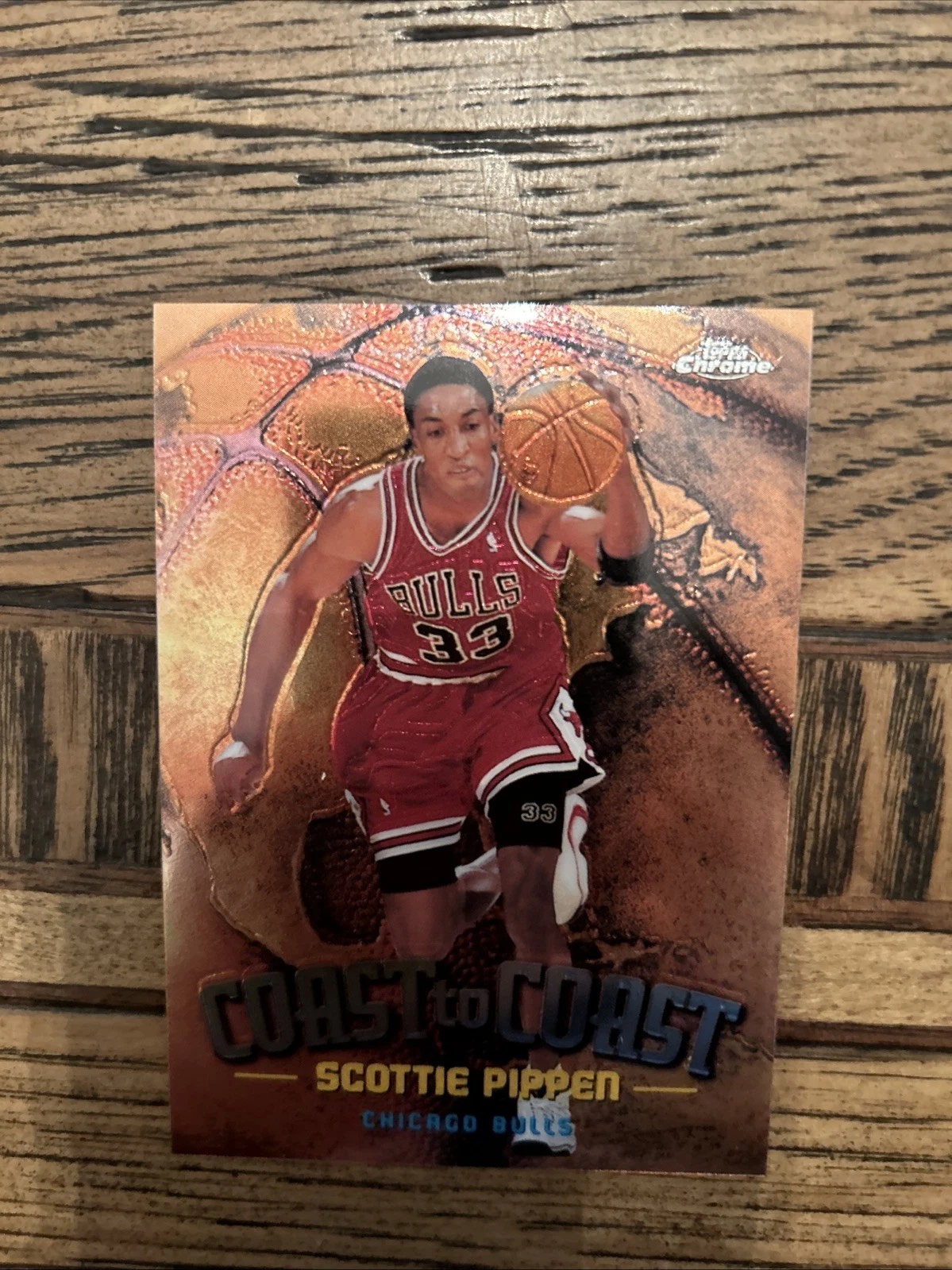 1998-99 Topps Chrome Scottie Pippen Coast To Coast #CC2 Chicago Bulls RARE