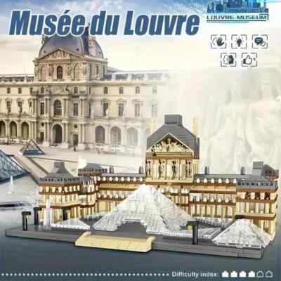 Architektur Paris Louvre Museum Mini Steine Bausteine Set