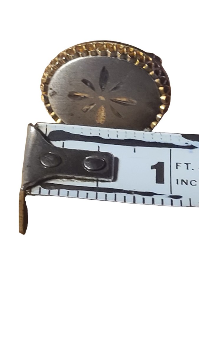 Boutons De Manchette Vintage En Or Plaqué - Modèle étoile (Star Burst) Par Anson - Occasion
