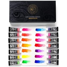 Paul Rubens Watercolor Paint 14 Vibrant Neon Colors Watercolor Paint Set, Opera