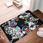 Undertale Bath Non-Slip Carpet Colorful Heart Room Mat Welcome Doormat Floor Rug