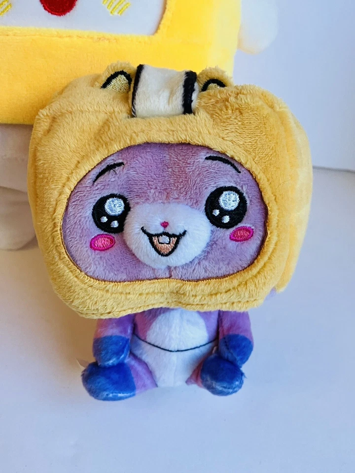 Lote de 6 figuras de peluche Lankybox Foxy, Boxy, Rocky, Ghost Ghosty Bonkers Toys Foto 4 de 4