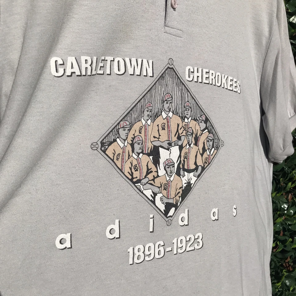 Camiseta de béisbol RARA vintage años 80 Adidas Carletown Cherokees MLB para hombre XL  Foto 3 de 4