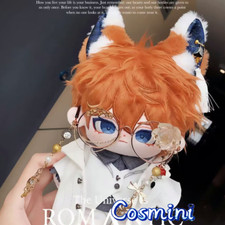 Anime Genshin Impact Tartaglia Childe 20cm Plush Doll Dress up Toy Plushie Game