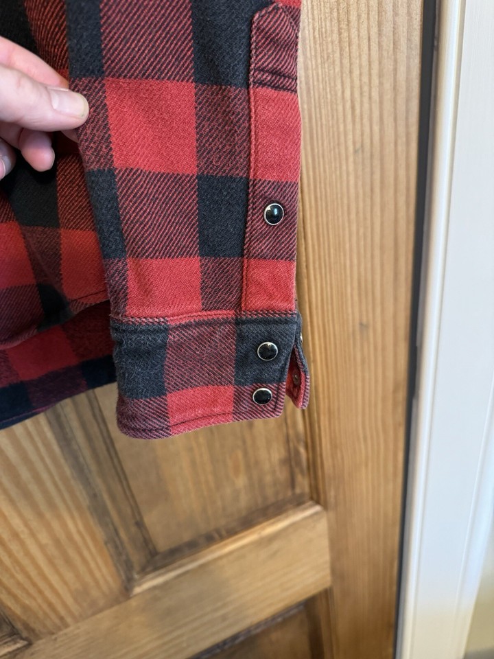 Iron heart IHSH232 Ultra Heavy Flannel Red/Black Buffalo Check eBay