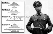 WW2 Picture Photo  German UFO Hauzbu Models Size Comparison  2872