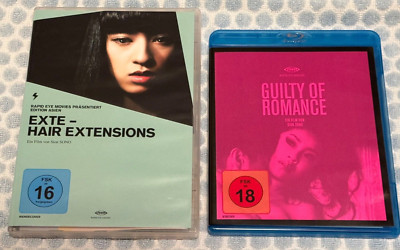 2 Filme von Sion Sono - Exte - DVD  & - Guilty of Romance - Blu-ray FSK 18 OoP