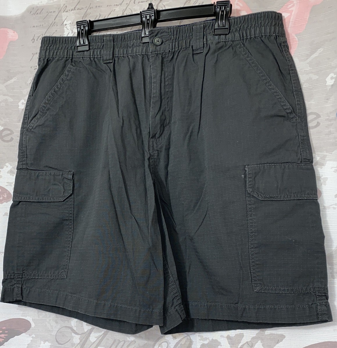 COVINGTON Khaki Cargo Shorts Men's Size L (38” Elastic Waist