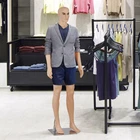 72" Male Mannequin with Adjustable Posture Turnable Head and Flexible Limbs 360°