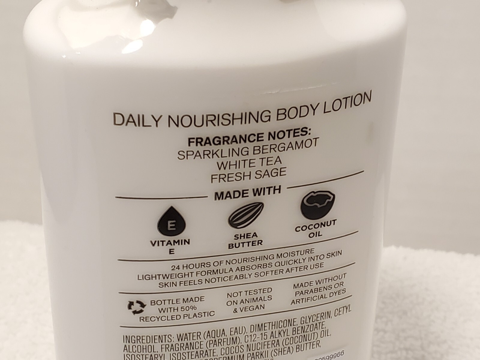 New Bath & Body Works White Tea Sage Body Lotion Cream 8 oz Shea Butter Coconut eBay