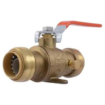 Sharkbite 24617-0000LF Ball Valve, 1'', 200 Psi,Ss