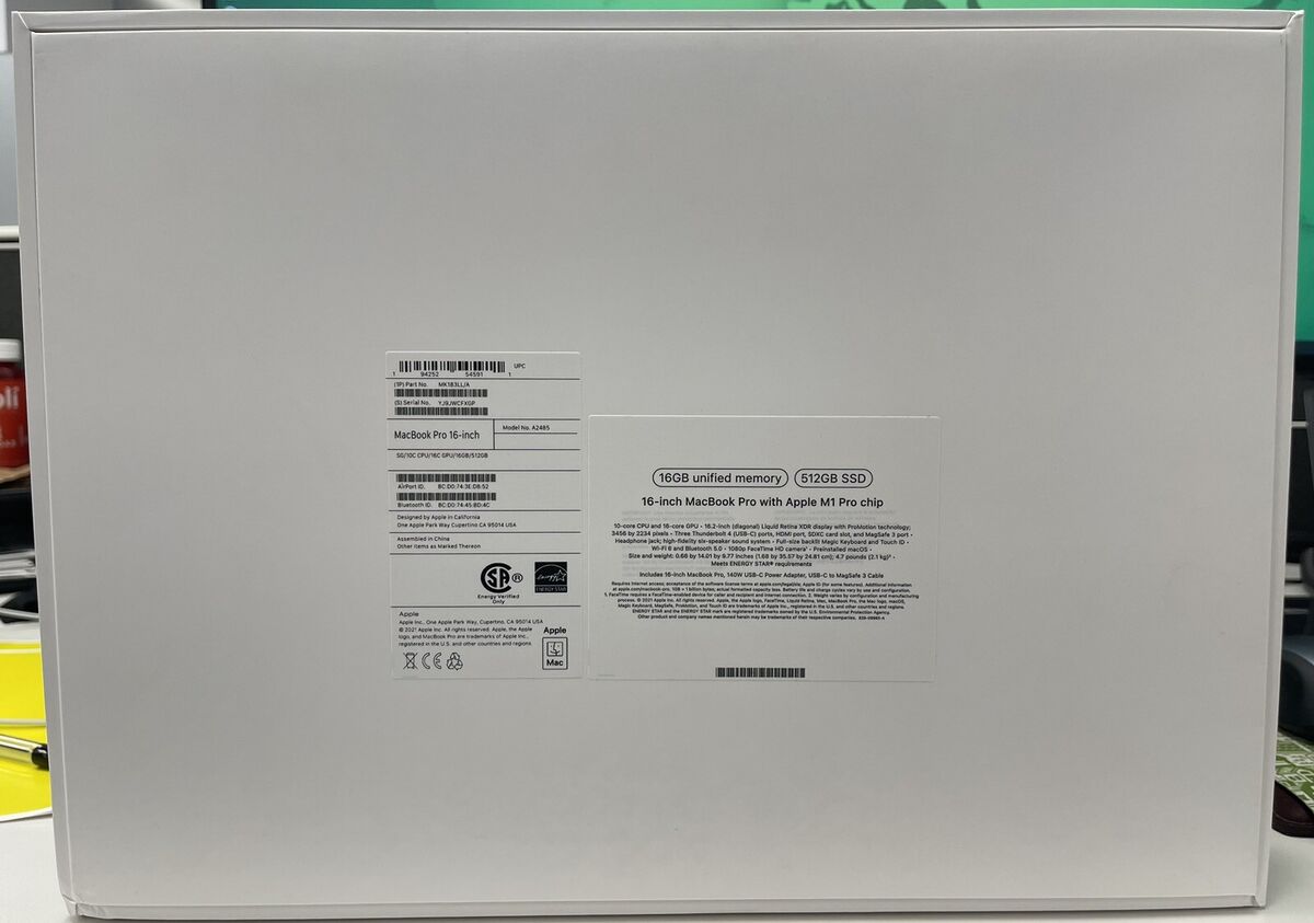Apple MacBook Pro 16 inch Silver EMPTY BOX ONLY | eBay Apple MacBook Pro 16 inch Silver EMPTY BOX ONLY | eBay