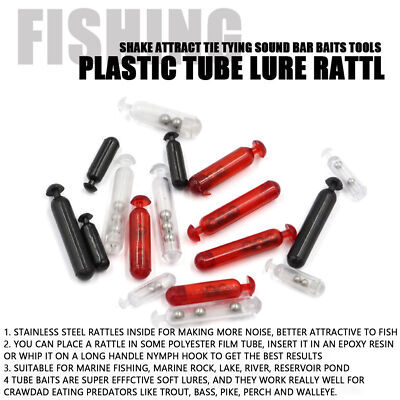 50pcs 15mm Rattles Shake Fishing Lure Bait Insert Tube Rattles For | eBay