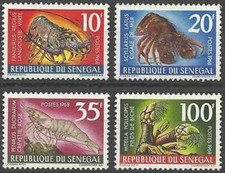 Timbres Faune marine Sénégal 305/8 ** lot 22676