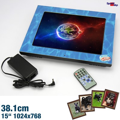 38CM 15'' COMPOSITOR PF10.271W DIGITAL FOTO PHOTO FRAME WERBUNG COLLAGE REMOTE OK