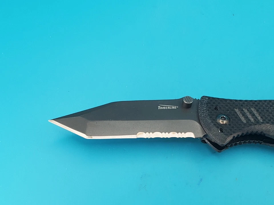 Timberline Battlehog Assisted Open Tanto Blade Combo Edge 1161 Pocket Knife! - Image 4 of 4