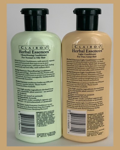 Clairol Herbal Essences Conditioners 1994—12 Oz Ea—W/Sage-Sunflower - SET OF 2! - Picture 2 of 5