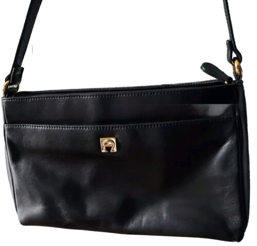 Etienne Aigner brand Genuine Leather Handbag. Vin… - image 1