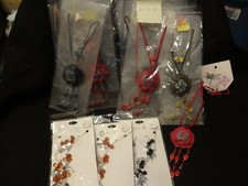 FASHION JEWELRY NECKLACE AND EARRING LOT OF 15 - 3 PIECE SETS NEW IN PACKAGE