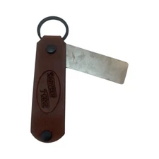 Sharpening - 2 Sided Diamond Plate with Leather Sheath From Ragweed Forge #1 - B