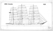 SMS SEEADLER, ex PASS OF BALHAMA Hilfskreuzer (1914-1918). Modellbauplan